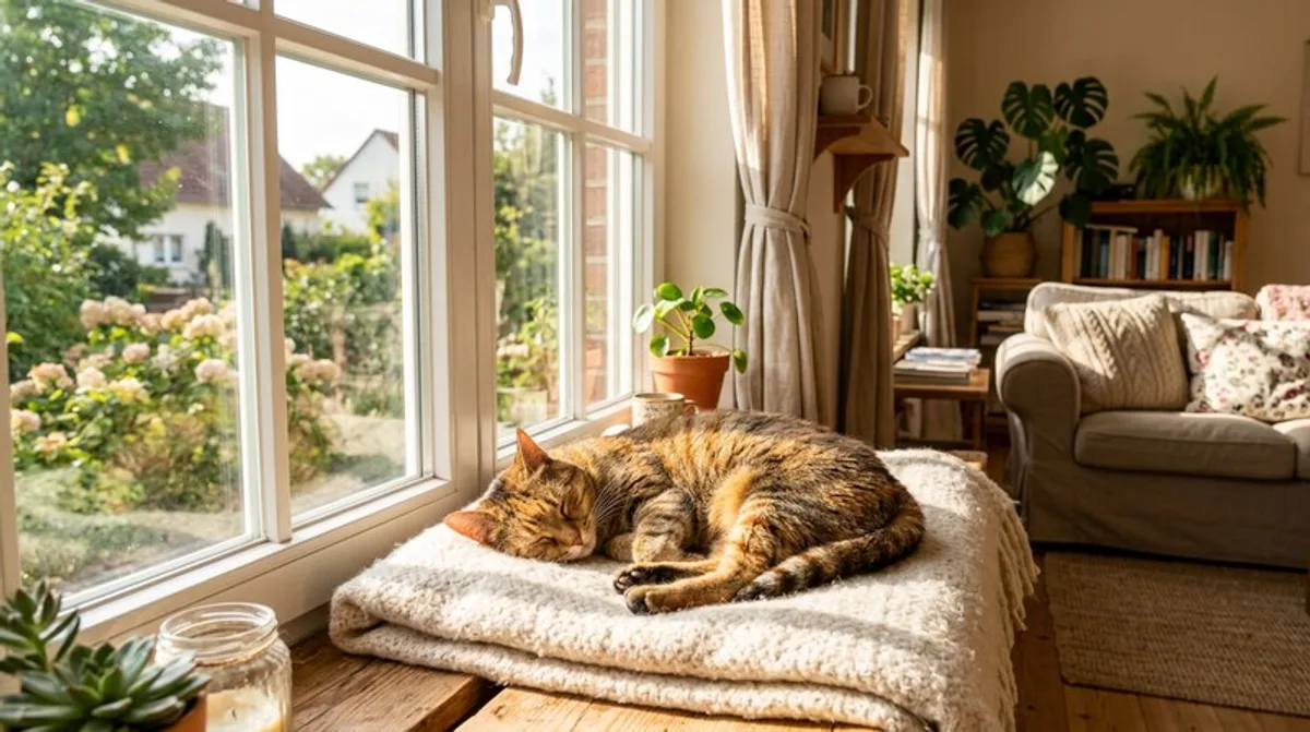 Katzen am Fenster: Gemütliche Schlafplätze & Deals