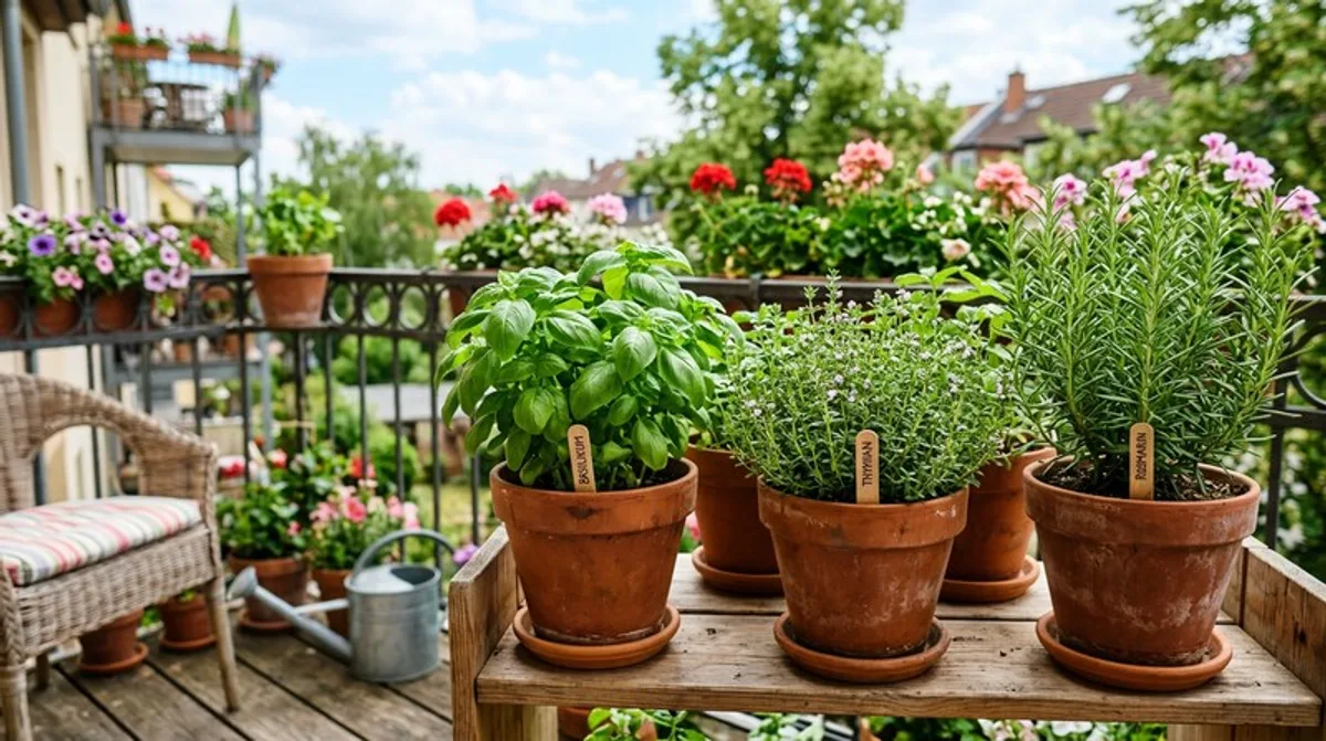Kräuter auf dem Balkon: Basilikum & Thymian Tipps