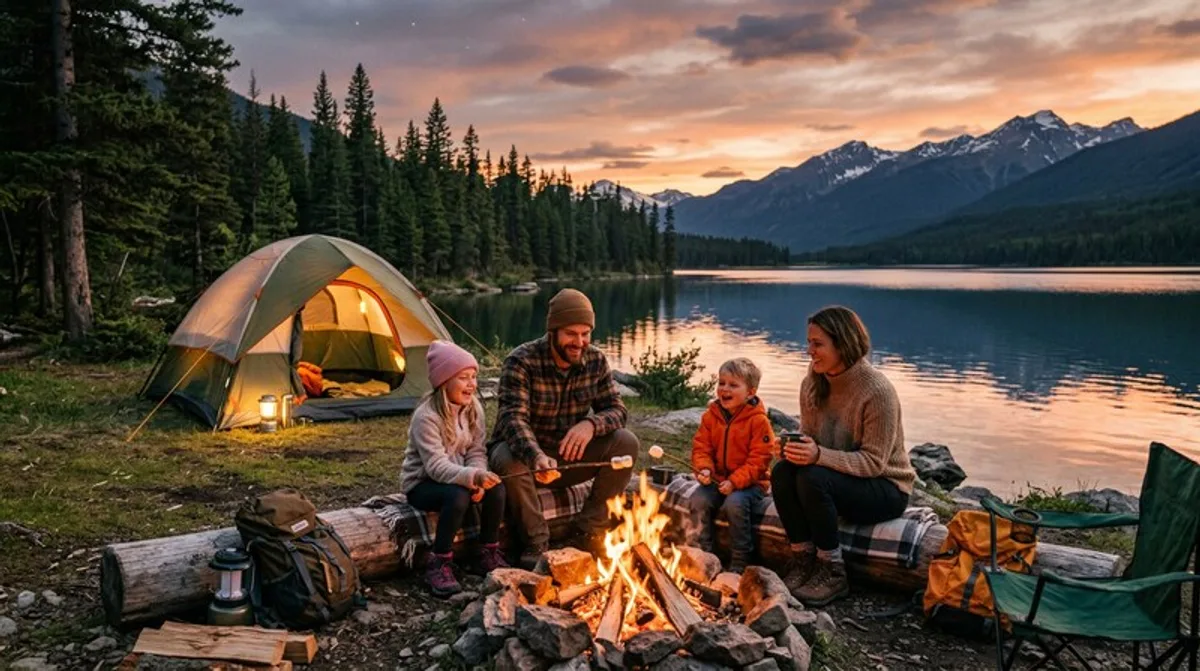 Camping-Traum: Zelte, Natur, Seen & Lagerfeuer