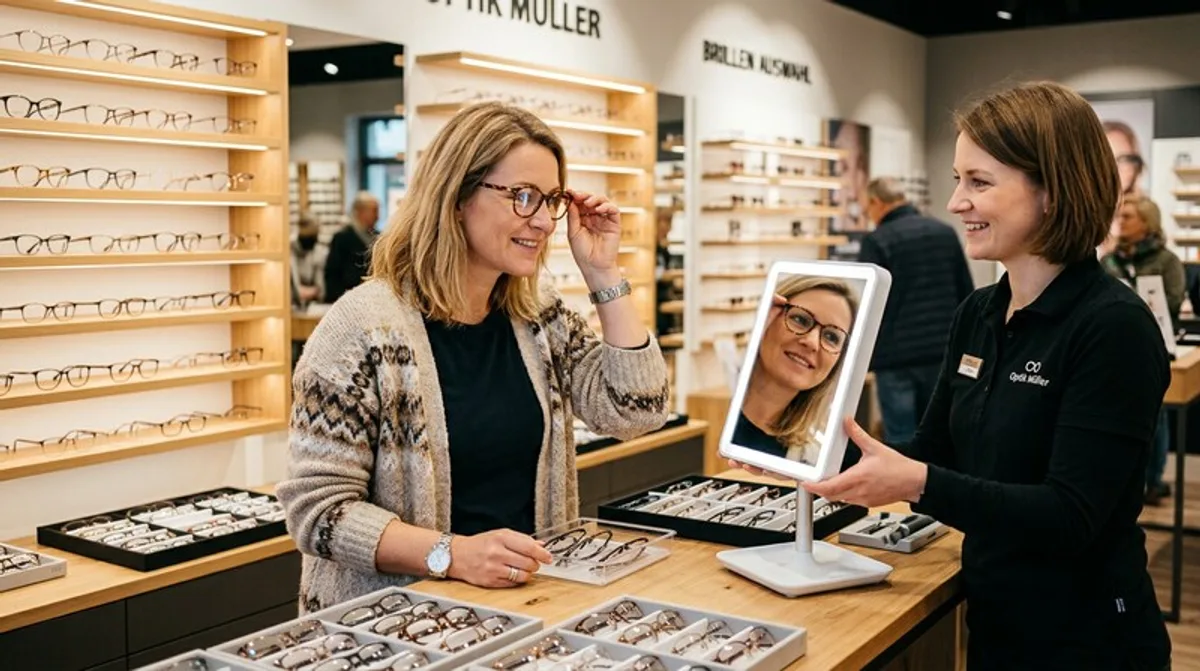 Brillen Kundin Ausprobieren: So Finden Sie Die Richtige