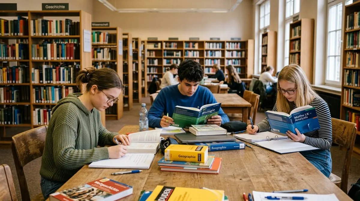 Schüler lernen: Bibliothek, Bücher & effektives Lernen