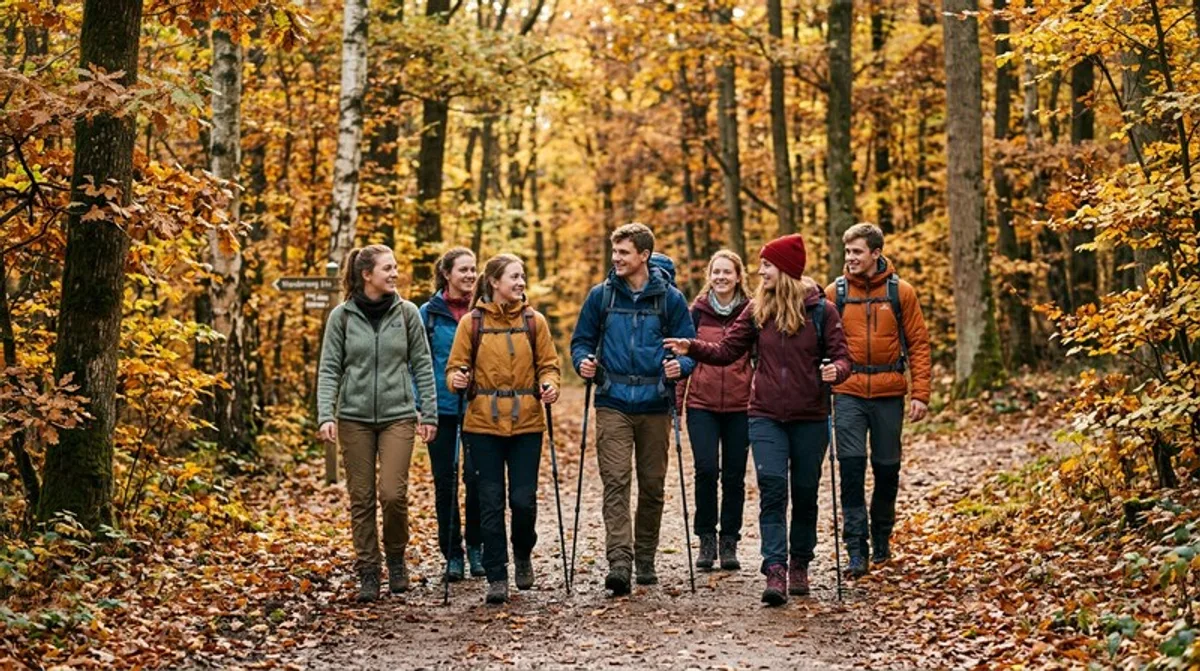 Wandergruppe Wald: Herbstspaziergänge mit Stöcken