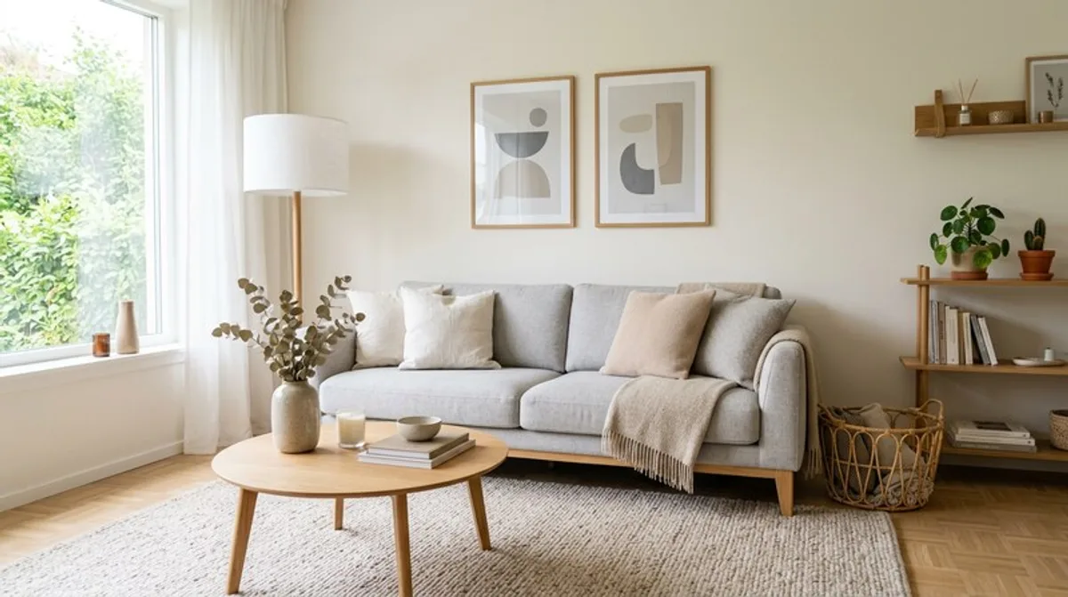 Modernes Wohnzimmer: Sofa Ideen im skandinavischen Stil